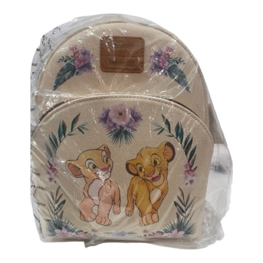 Loungefly Disney The Lion King Simba and Nala Floral Mini Backpack